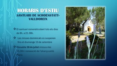 Horarios de verano